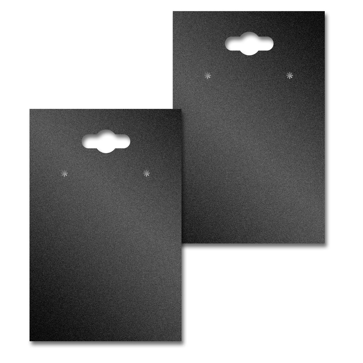 Hanging Shimmer Black Earring Card 2" x 3"