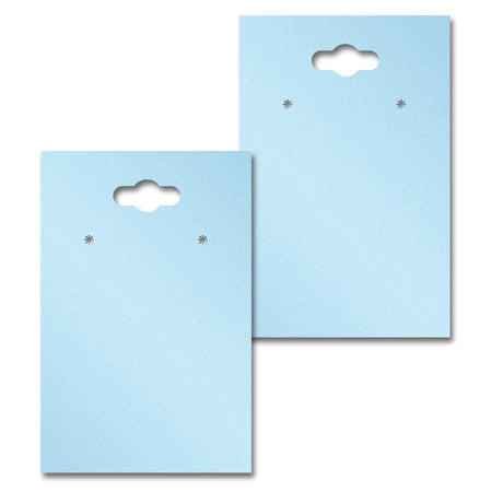 Hanging Shimmer Blue Earring Card 2" x 3"