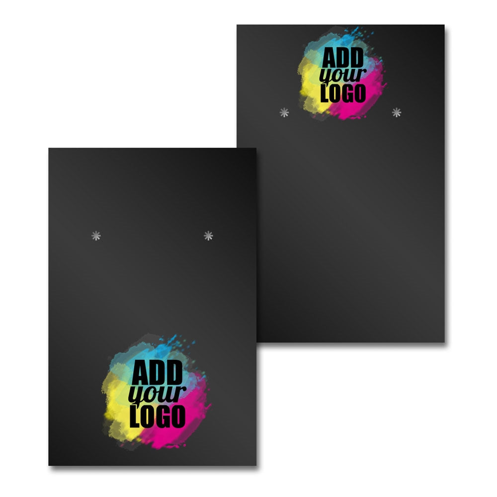 Black Earring Card 2" x 3"