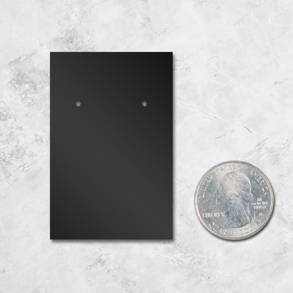 Black Earring Card 2" x 3"
