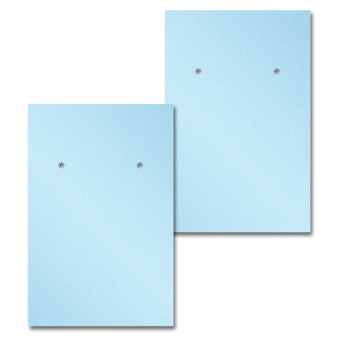 Shimmer Blue Earring Card 2" x 3"