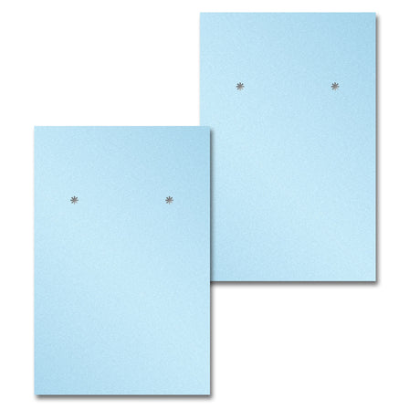 Shimmer Blue Earring Card 2" x 3"