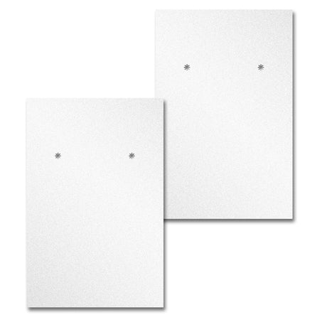 Shimmer White Earring Card 2" x 3"