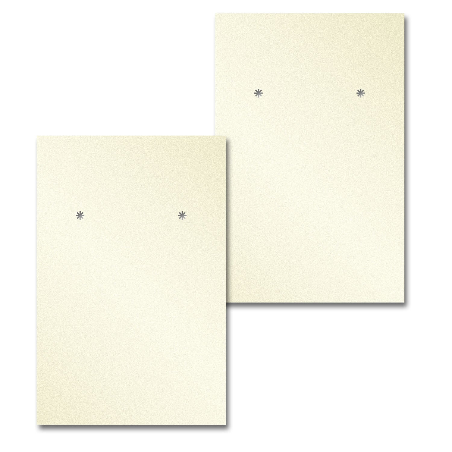 Shimmer White Gold Earring Card 2" x 3"