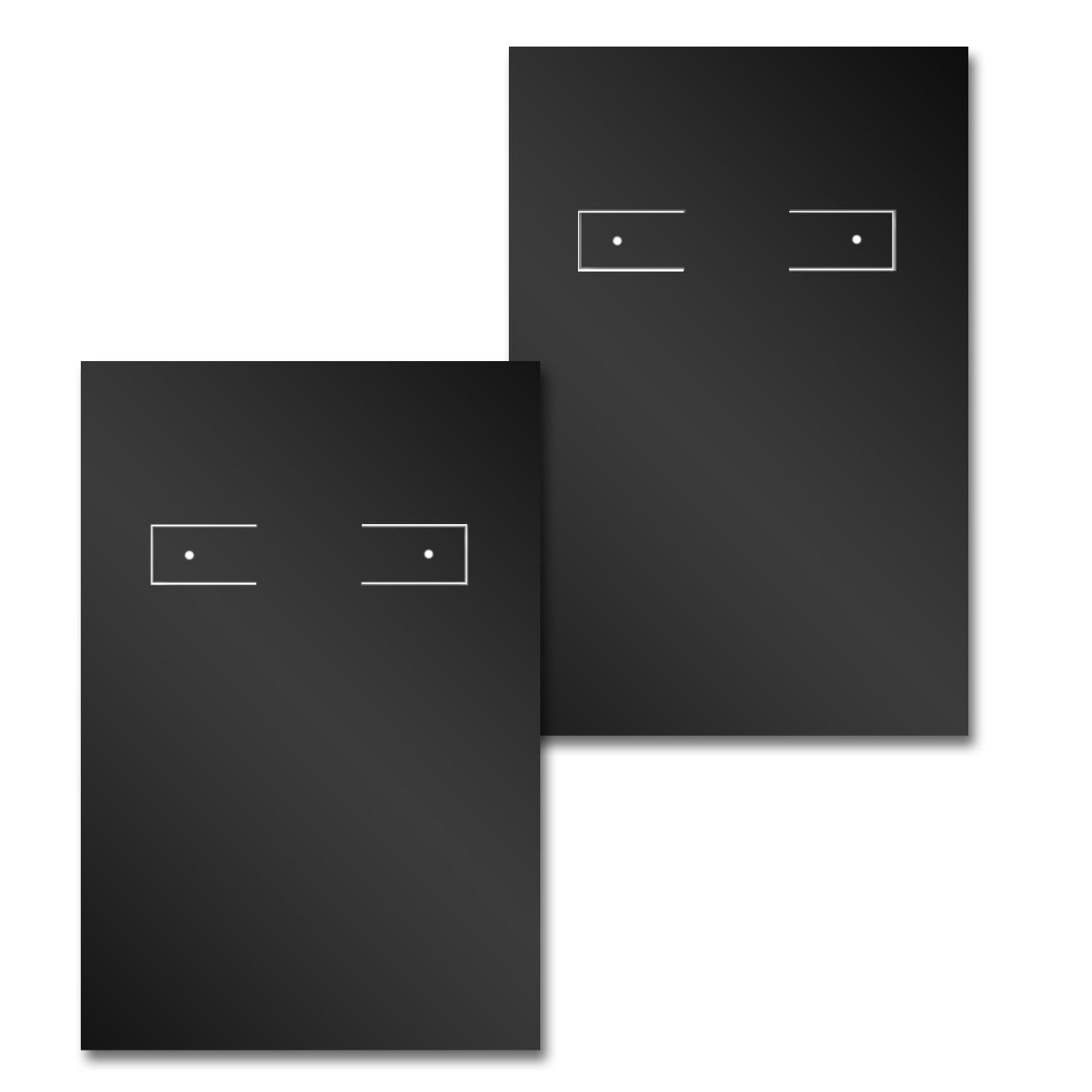 Black Hoop Earring Card 2" x 3"