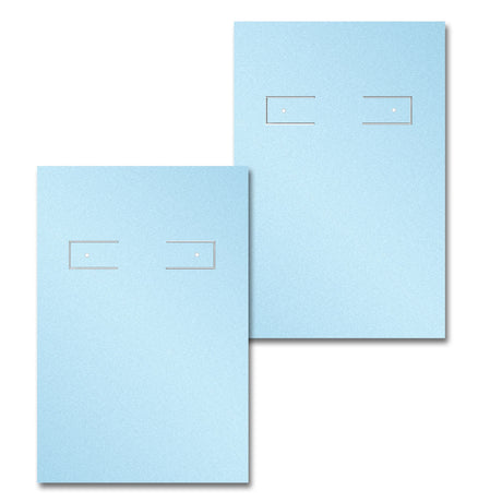 Shimmer Blue Hoop Earring Card 2" x 3"