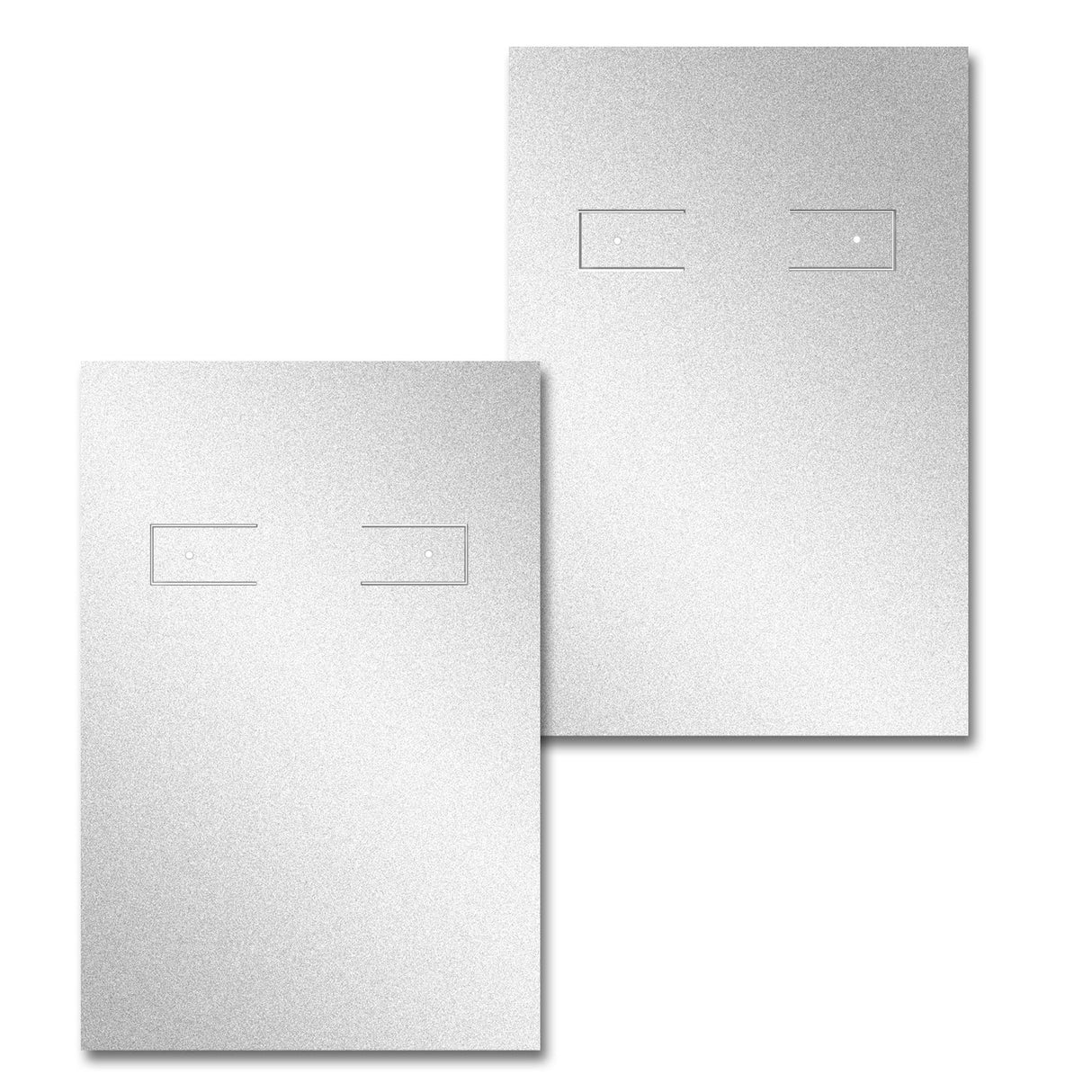 Shimmer Silver Hoop Earring Card 2" x 3"