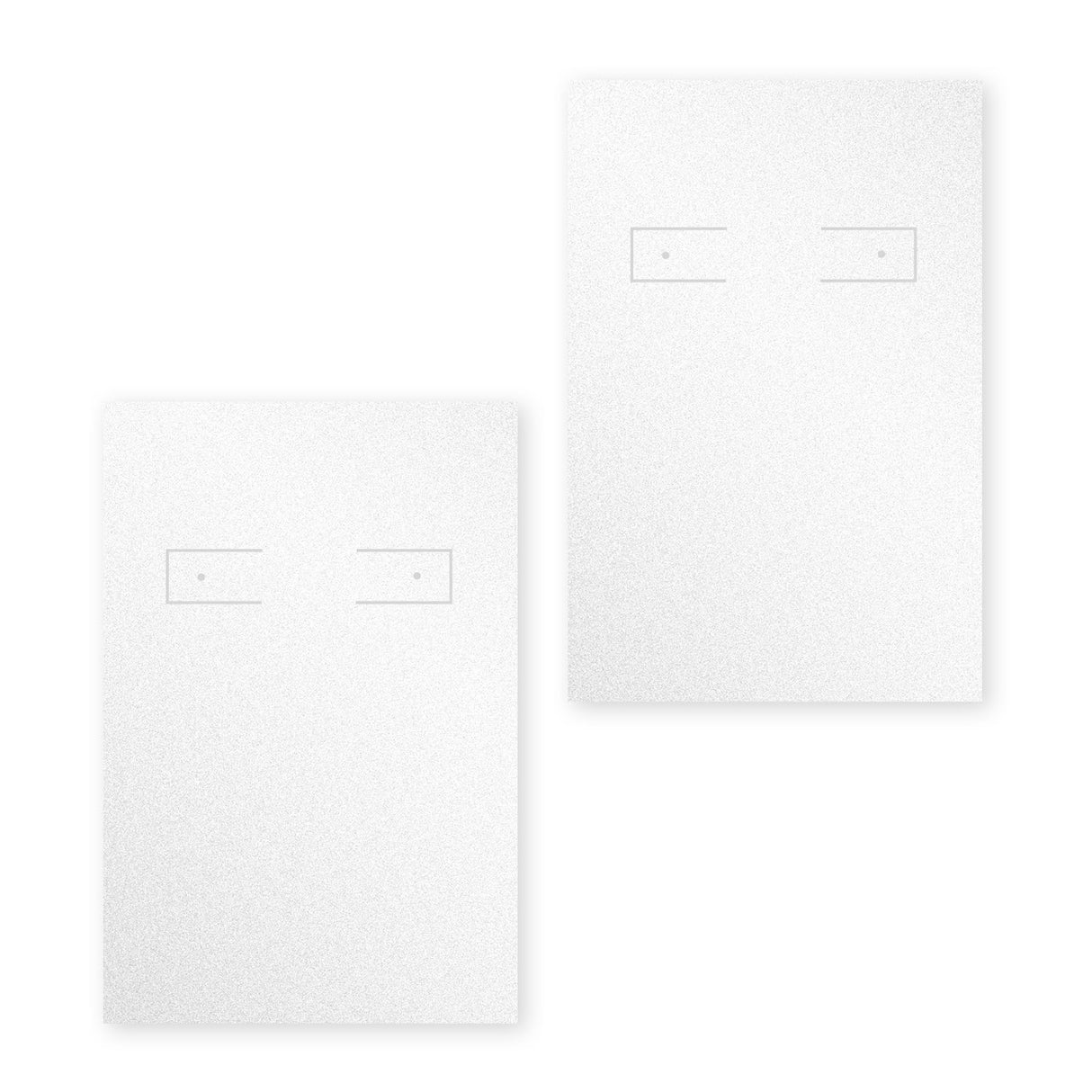 Shimmer White Hoop Earring Card 2" x 3"