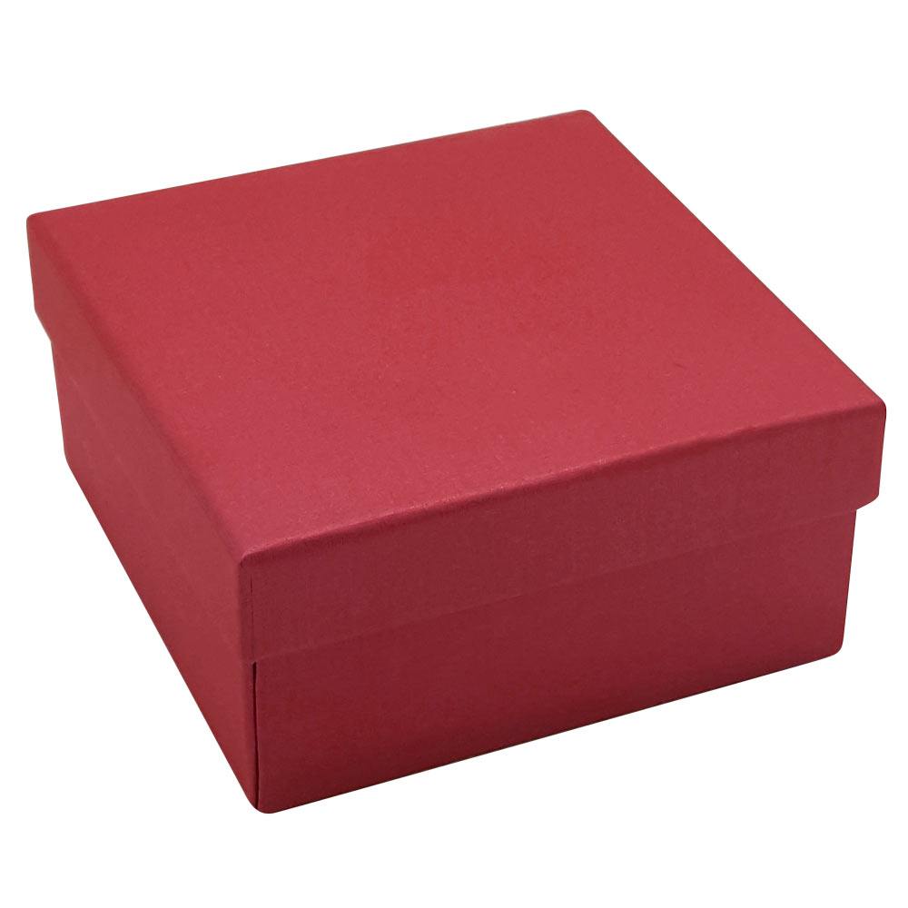 Red Soft Touch Lighted earring and pendant Box