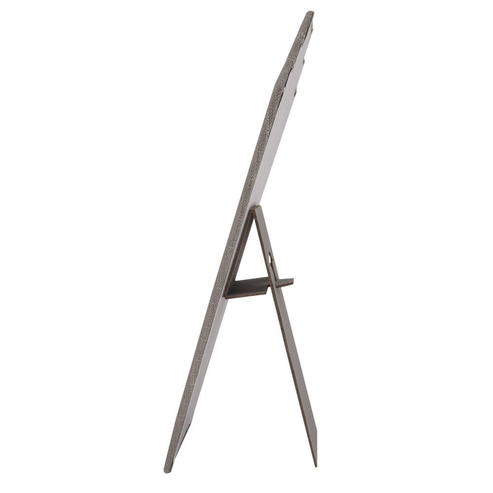 Grey Linen Jewelry Necklace / Chain Display Easel