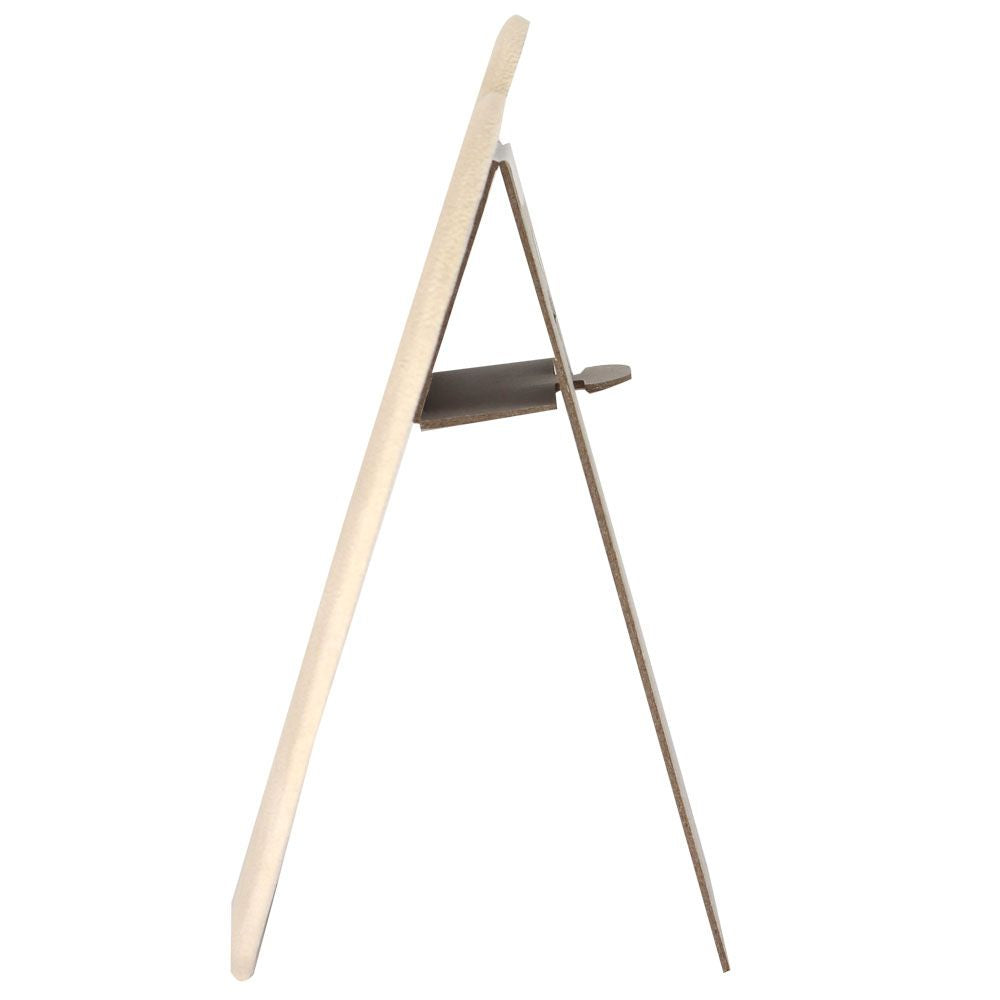 Beige Faux Suede Jewelry Necklace Display Easel, 8-5/8" Tall