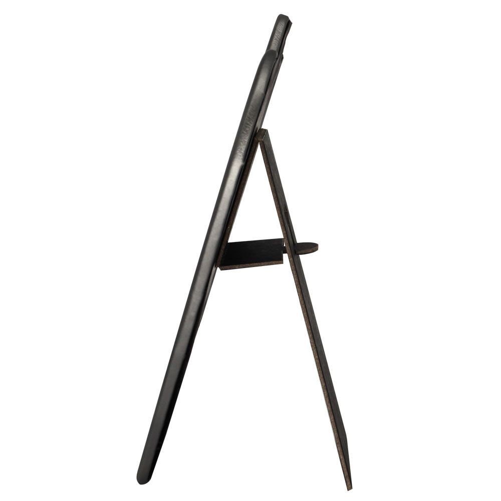 Steel Grey Leatherette Jewelry Necklace Display Easel, 8-5/8" Tall