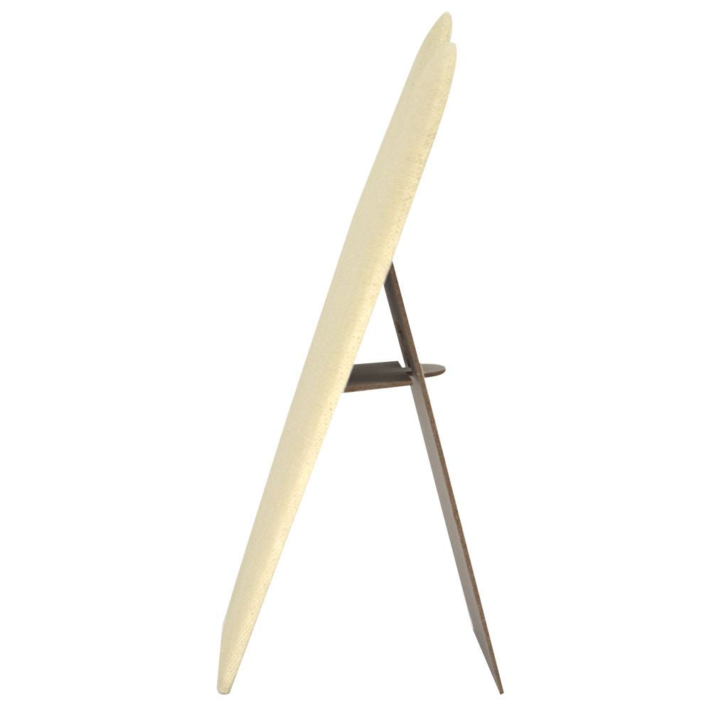 Beige Linen Jewelry Necklace Easel, 10-7/8" Tall