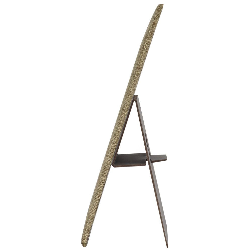 Brown Burlap Jewelry Necklace Easel, 8-7/8" Tall