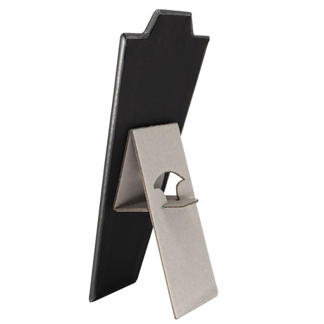Steel Grey Leatherette Jewelry Necklace Display Easel, 8-7/8" Tall