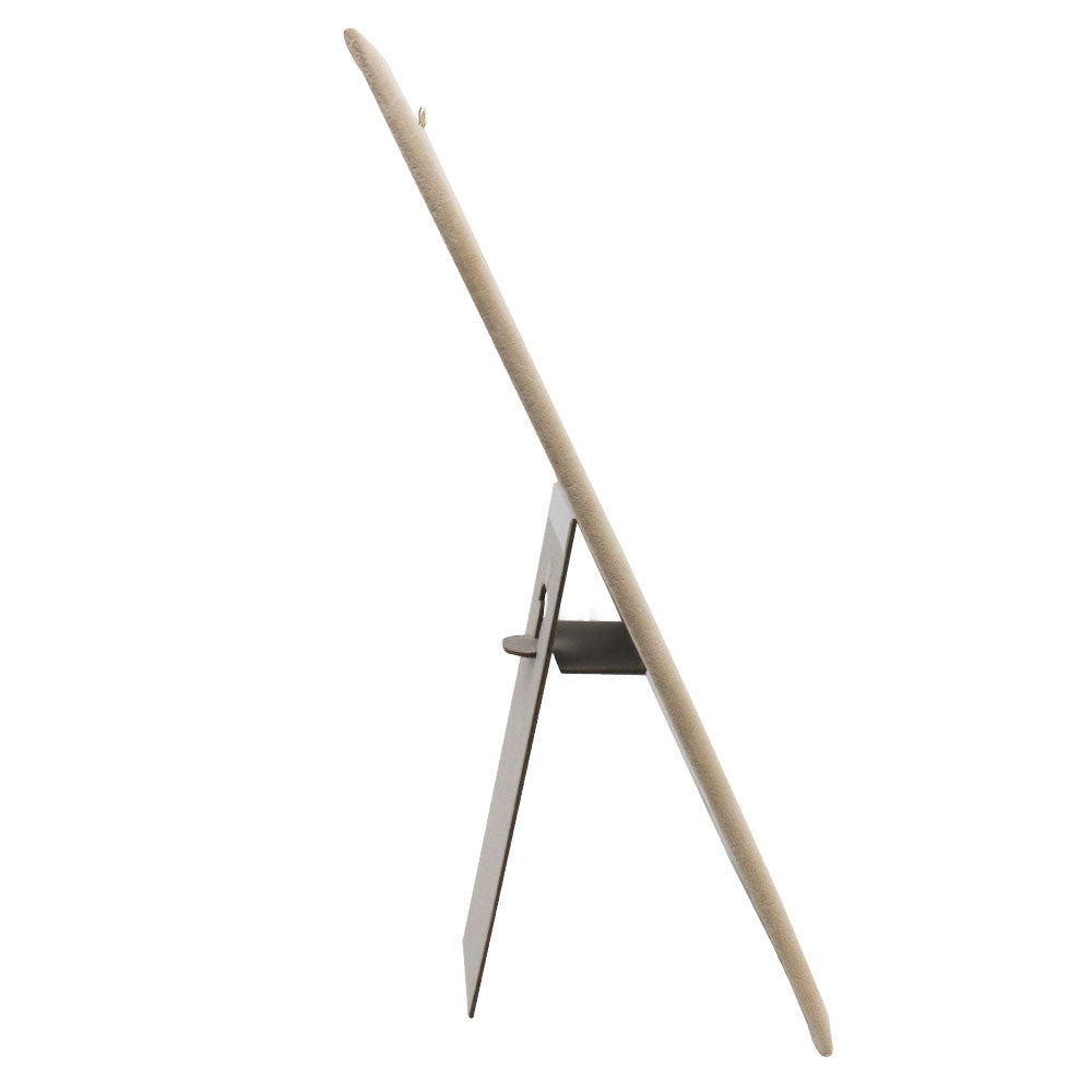 Beige Faux Suede Jewelry Necklace or Chain Display Board