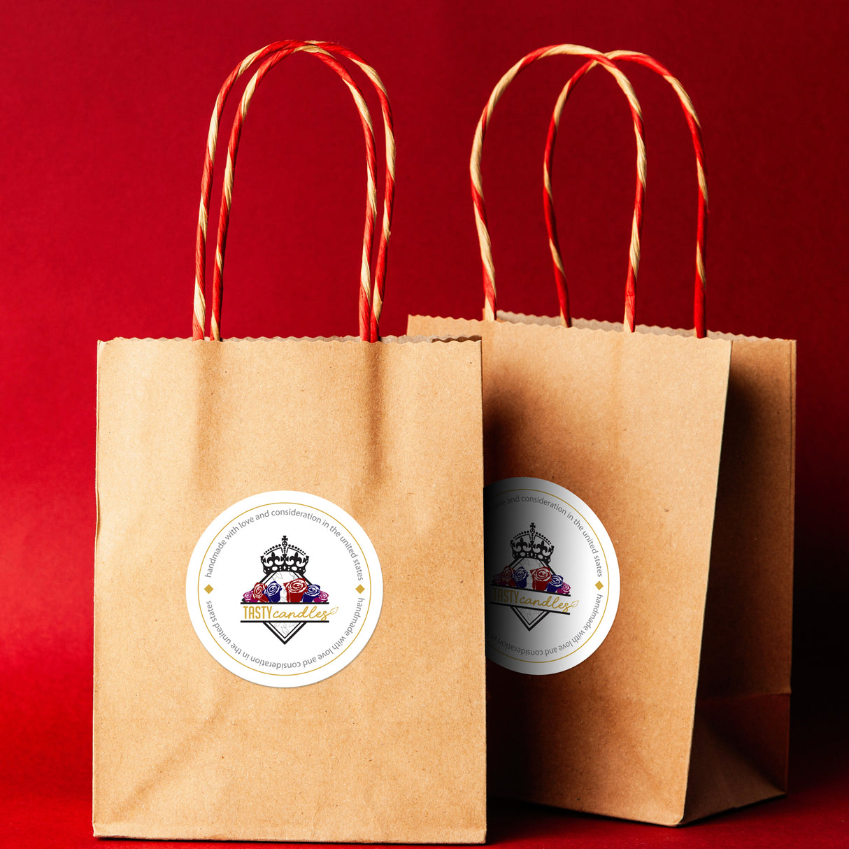 Custom Printed Circle Labels 4" x 4"