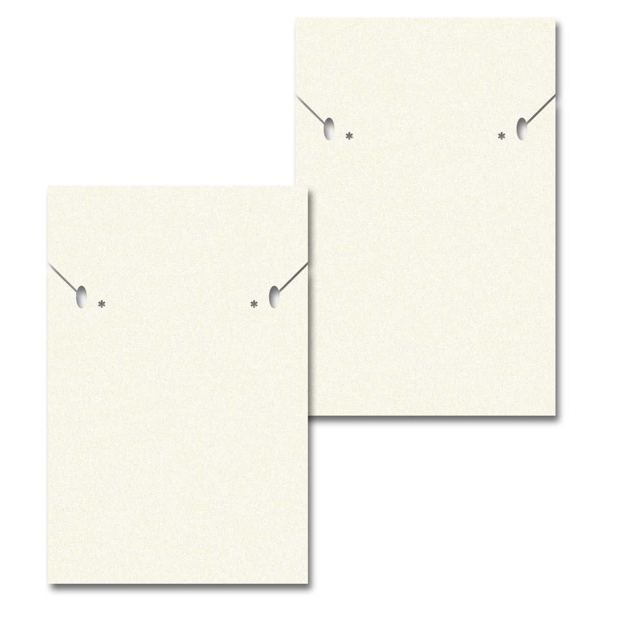 Ivory Custom Necklace and Earring Card 2" x 3"