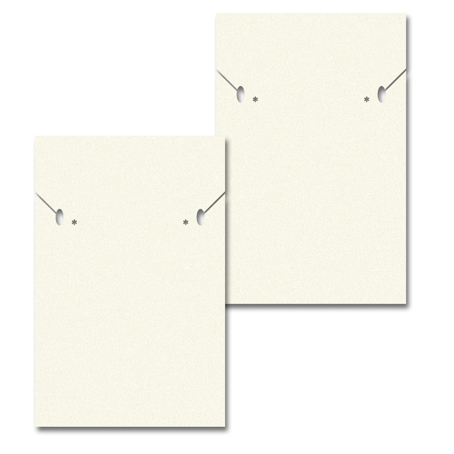 Ivory Custom Necklace and Earring Card 2" x 3"