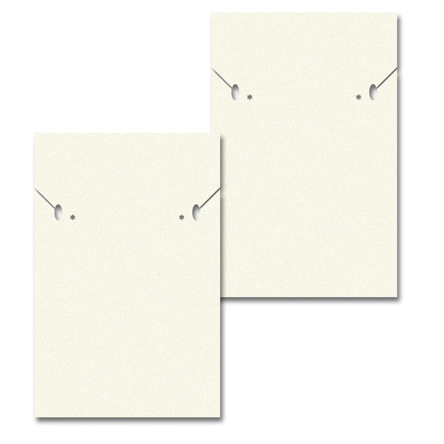 Ivory Custom Necklace and Earring Card 2" x 3"