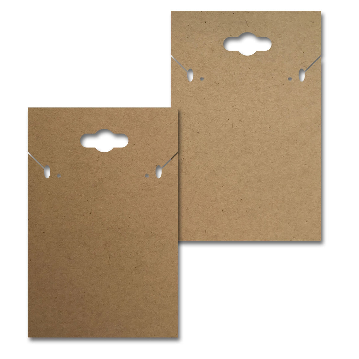 Hanging Kraft Custom Necklace and Earring Card 2" x 3"