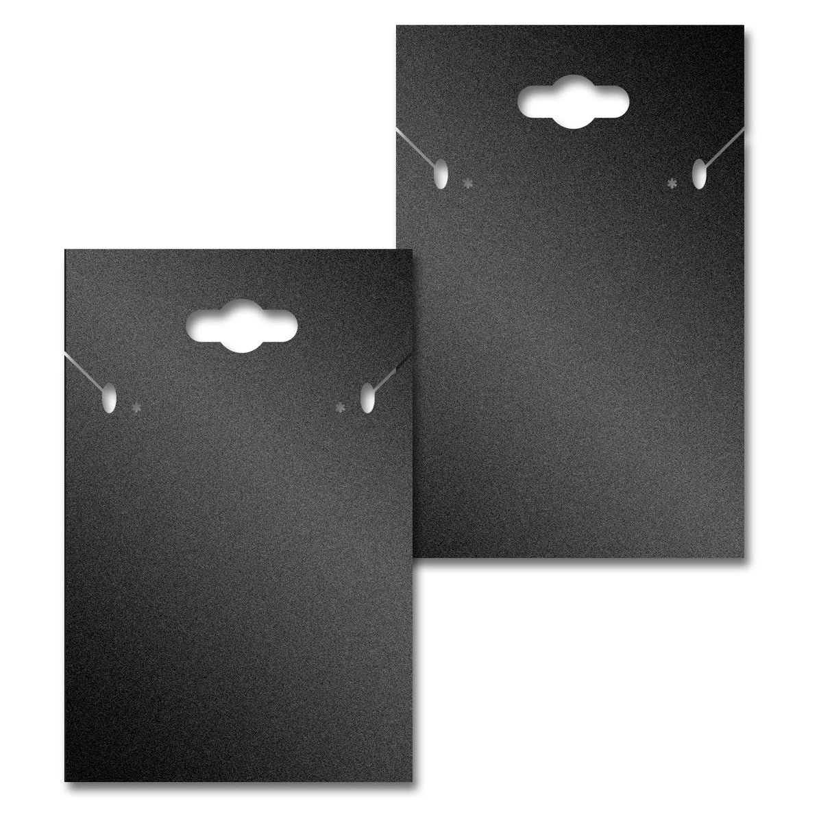 Shimmer Black Custom with a Keyhole Necklace and Earring Card 2" x 3"