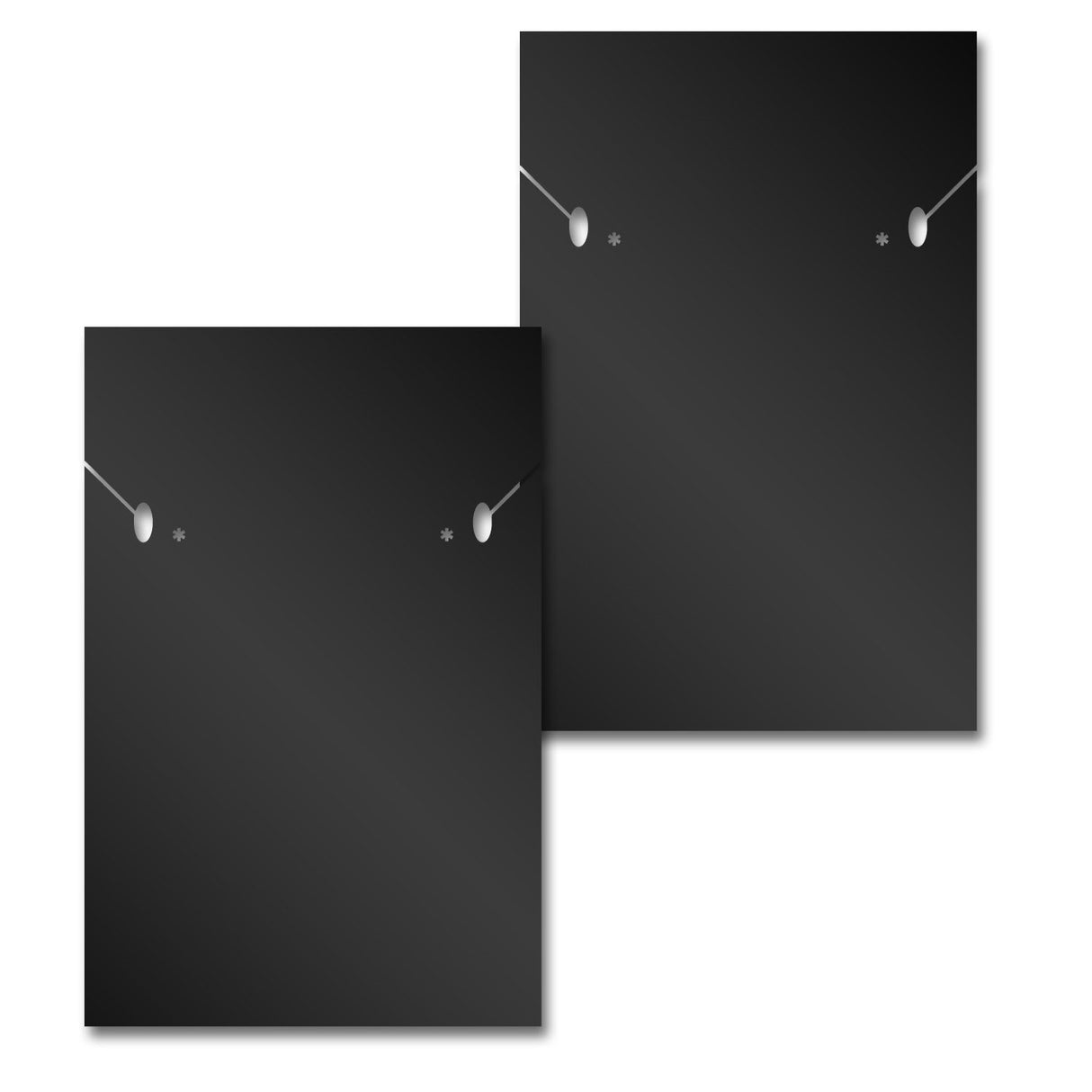 Black Custom Necklace and Earring Card 2" x 3"