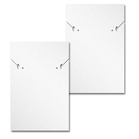 Shimmer White Custom Necklace and Earring Card 2" x 3"