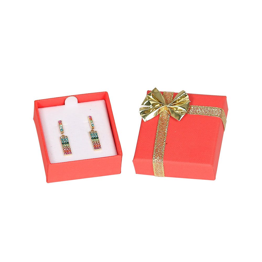 Red & Gold jewelry earring gift packaging boxes