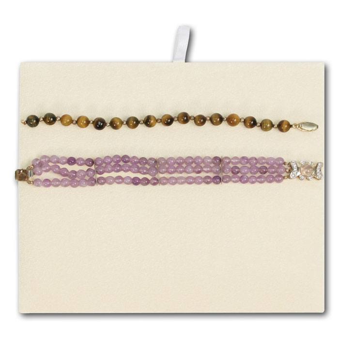 Tray Liner/Pad -Beige Faux Suede (Half Size)