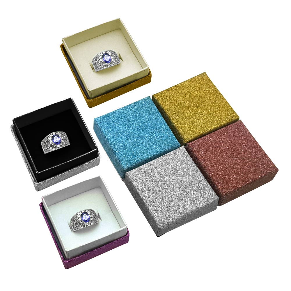 Multi-Color Foam Jewelry Ring Insert Dazzle Gift Boxes