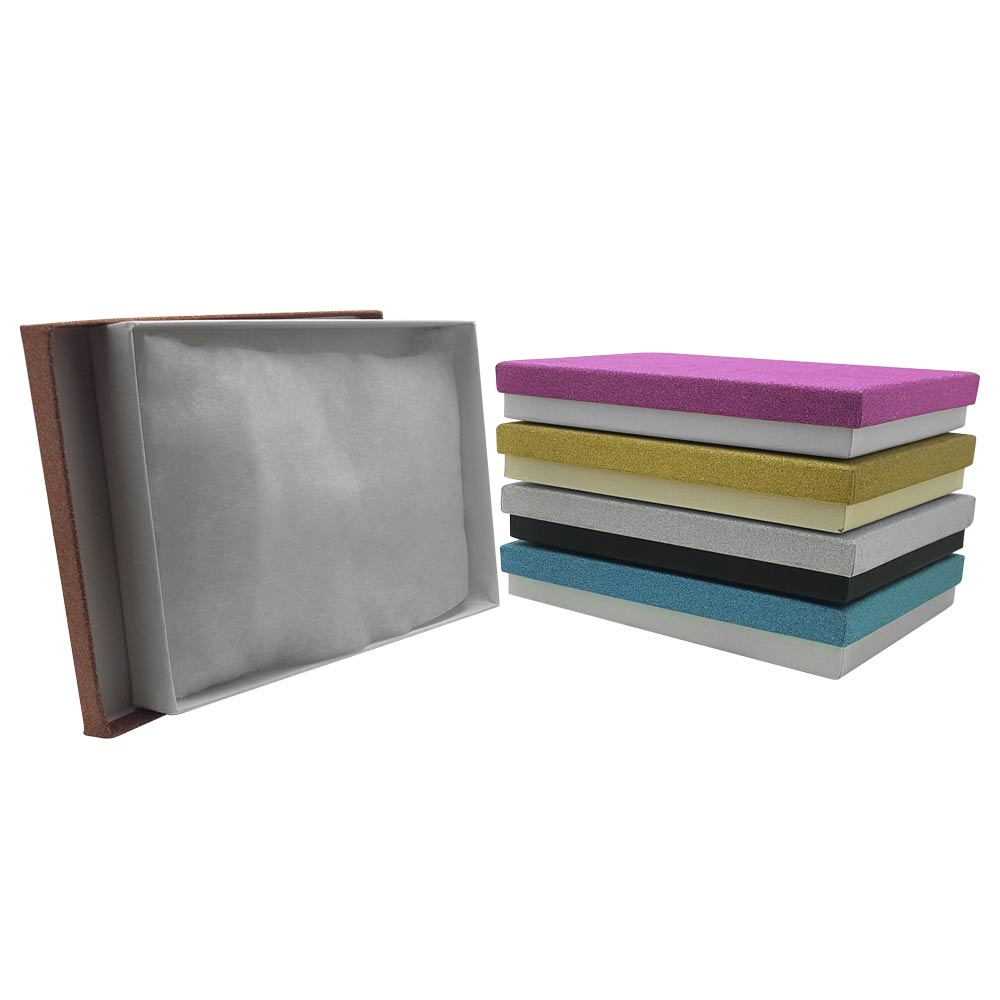 Multi-Color Cotton Filled Jewelry Gift Boxes 5.35" x 7" x 1"