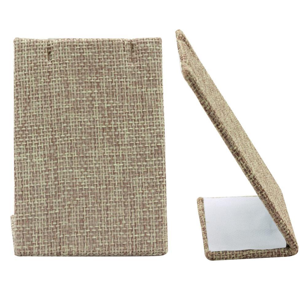Brown Burlap Jewelry Earring / Pendant Stand
