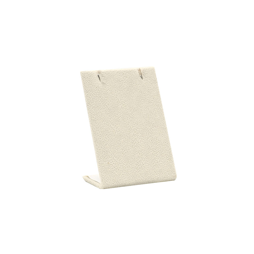 Beige Faux Suede Jewelry Earring / Pendant Stand