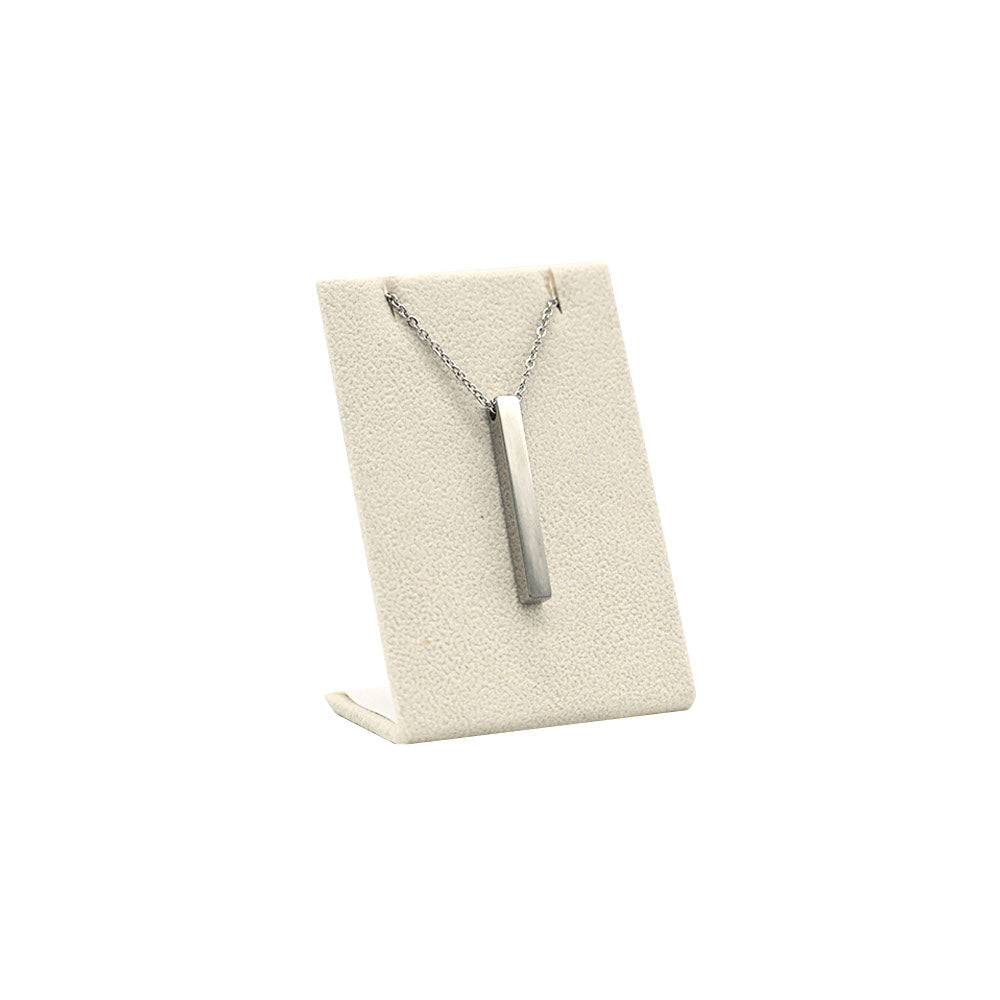 Beige Faux Suede Jewelry Earring / Pendant Stand