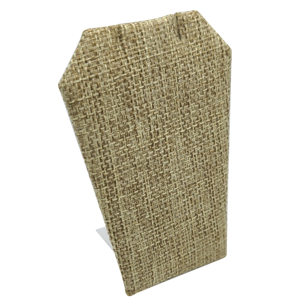 Brown Burlap Jewelry Earring / Pendant Stand