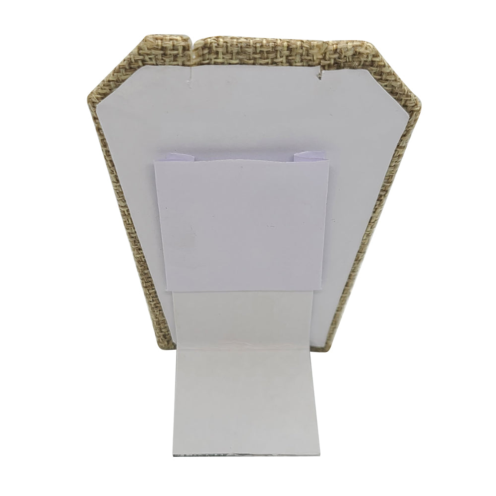 Brown Burlap Jewelry Earring / Pendant Stand