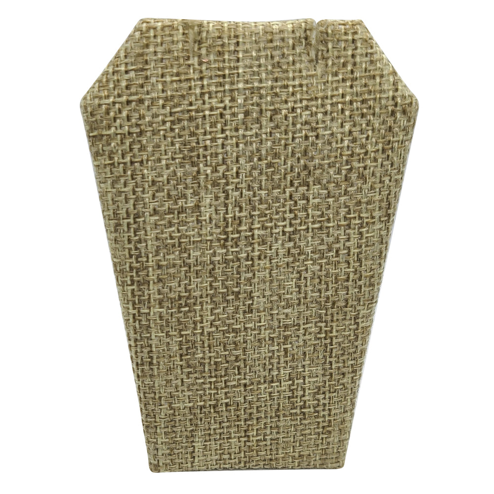 Brown Burlap Jewelry Earring / Pendant Stand