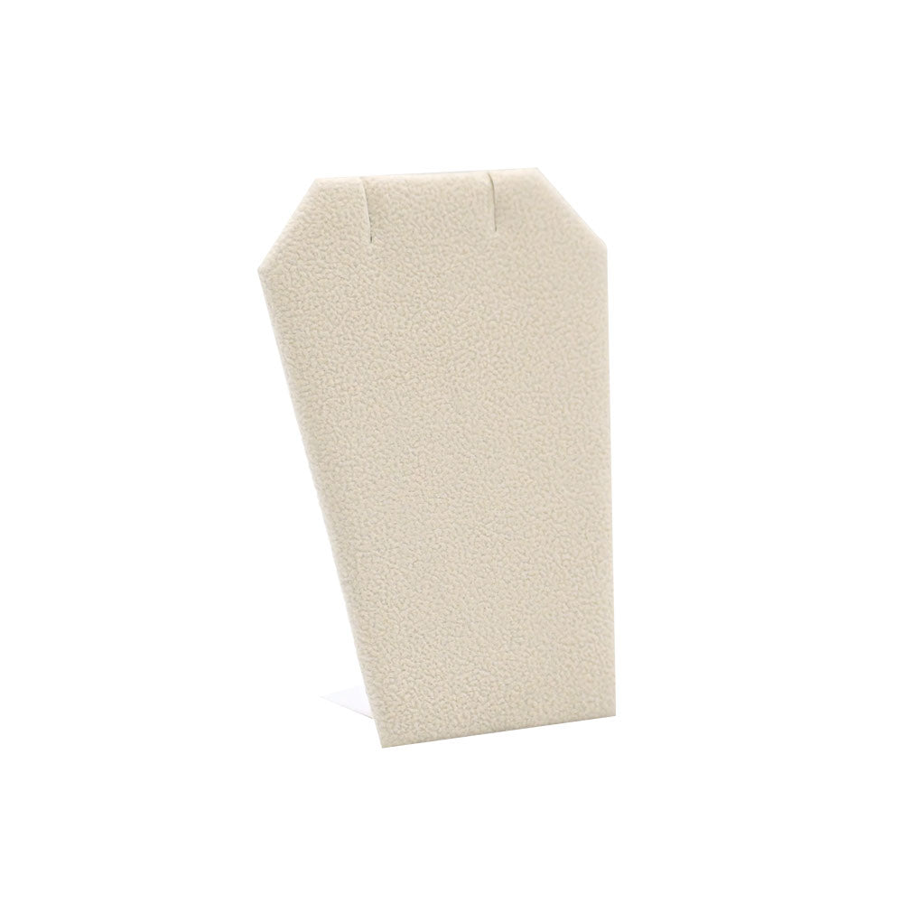 Beige Faux Suede Jewelry Earring / Pendant Stand