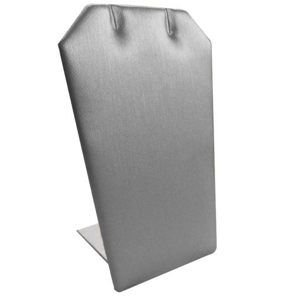 Steel Grey Leatherette Jewelry Earring / Pendant Stand