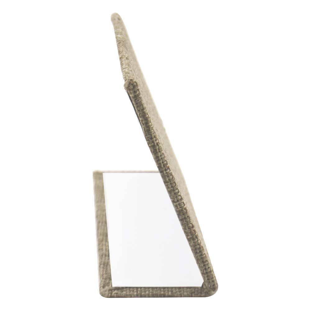 Brown Burlap Jewelry Earring / Pendant Stand, Holds 3 Pairs