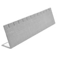Grey Linen Jewelry Earring / Pendant Stand, Holds 6 Pairs