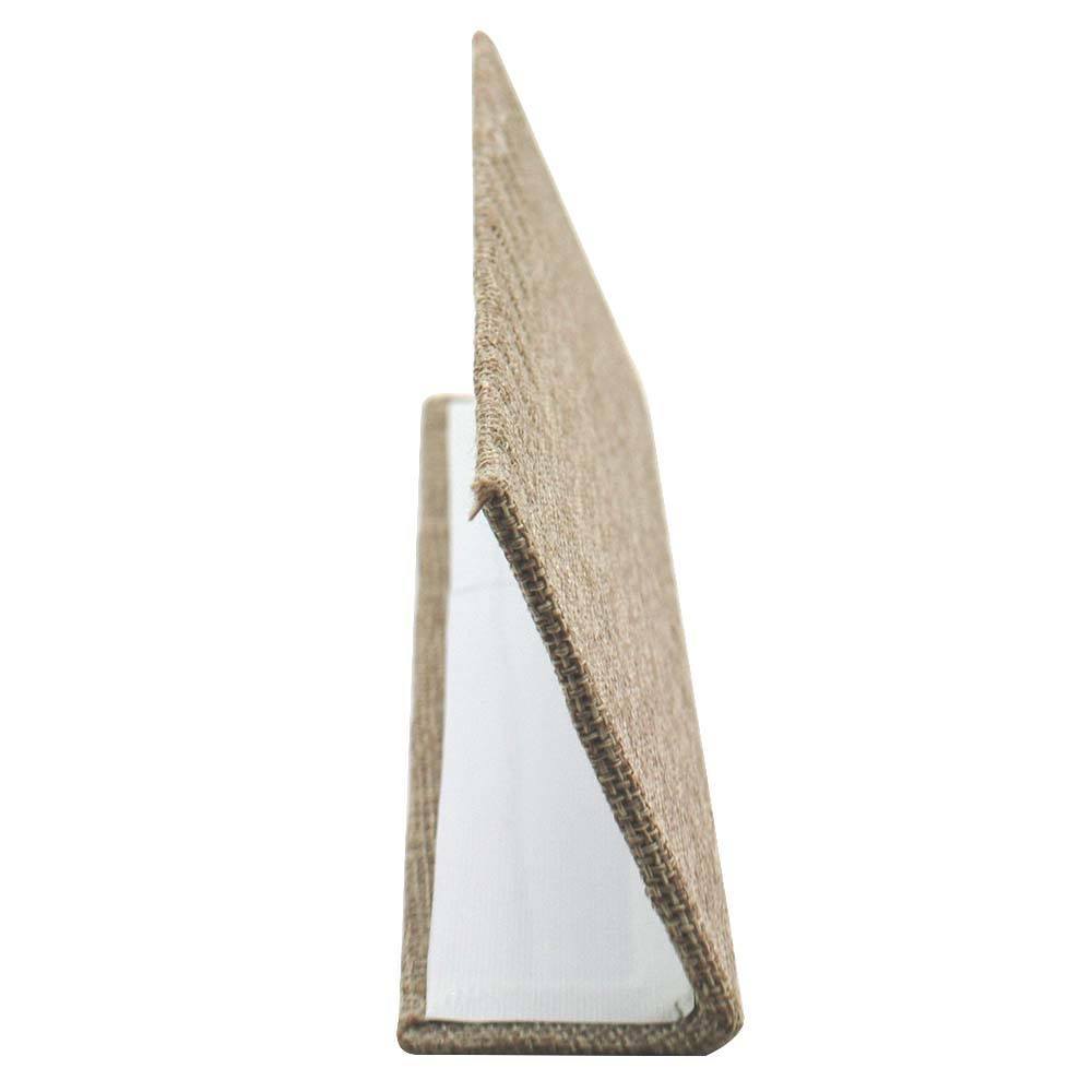 Brown Burlap Jewelry Earring / Pendant Stand, Holds 6 Pairs