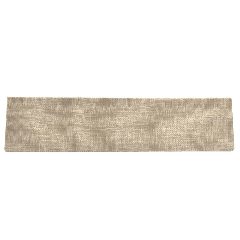 Brown Burlap Jewelry Earring / Pendant Stand, Holds 6 Pairs