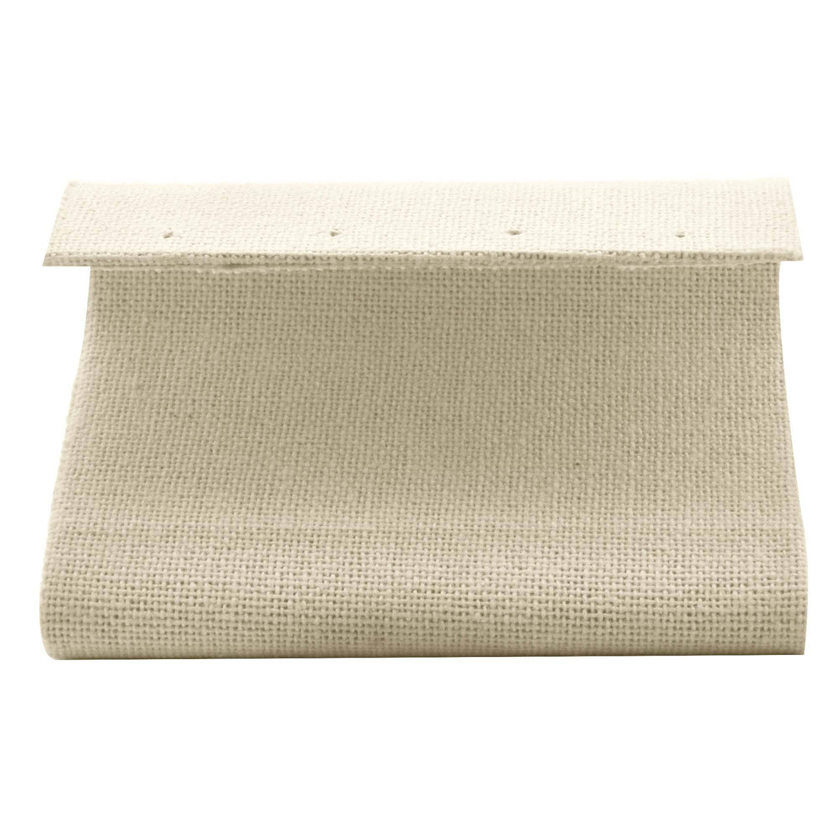 Beige Linen Curved Jewelry Earring Stand, Holds 2 Pairs