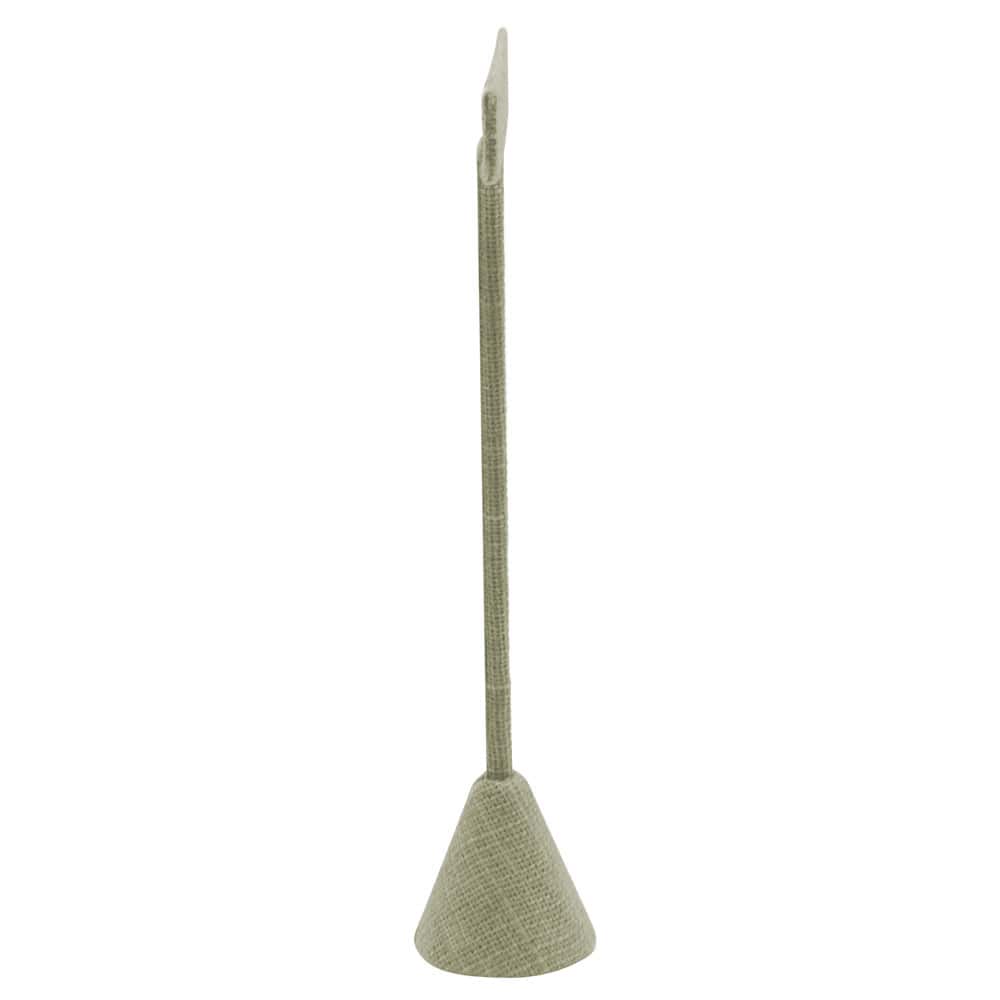 Grey Linen Jewelry Earring T Stand, 6-3/4" Tall