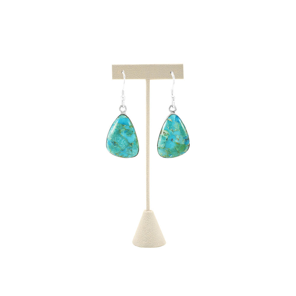 Beige Faux Suede Jewelry Earring T Stand, 4-3/4" Tall