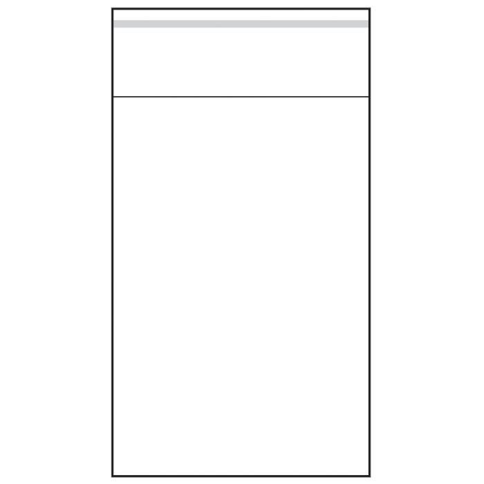 Large 13" x 17" Self Adhesive Plastic Bags with Strip