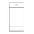 Clear Hanging OPP Bag  6" x 9"