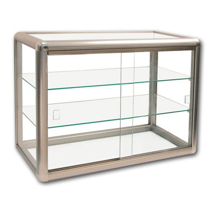 Glass Display Case Bronze